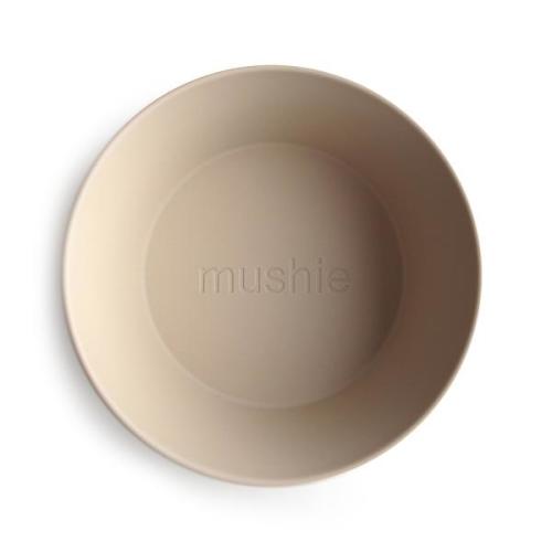 Round Dinnerware Bowl, Set of 2 (Vanilla) – mushie