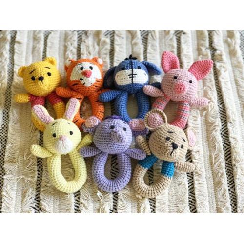 Winnie the Pooh Rattle/ Baby Rattle/ Nursery Toy/ Baby Toy/teething Toy/ Single/set of 2,4,8 - Etsy