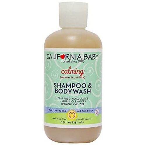 California Baby Calming Shampoo and Body Wash - Hair, Face, and Body, Gentle, Allergy Tested, Dry, Sensitive Skin, 100% Plant-Based - USDA Certified, 8.5 oz.