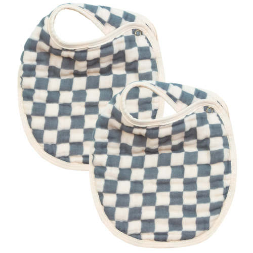 Cloud Muslin™ Bib 2 Pack - Miles/Cream – Lou Lou & Company