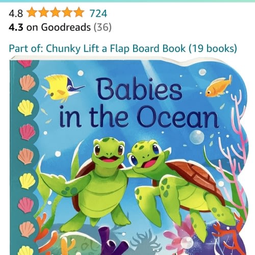 Babies in the Ocean- A First Lift-a-Flap Board Book for Babies and Toddlers (Babies Love)