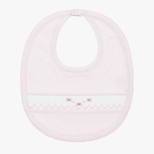 Kissy Kissy - Girls Soft Pink Smocked Bib | Childrensalon Outlet