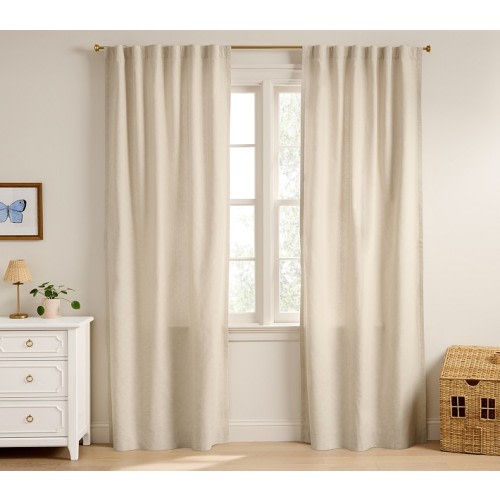 Evelyn Linen Light-Filtering Curtain