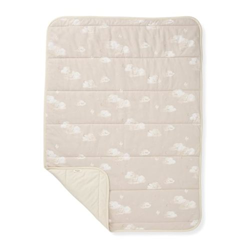 Burt's Bees Baby Reversible Blanket, Nursery, Stroller & Tummy-Time Organic Jersey Cotton Quilted Infant & Toddler Bedding