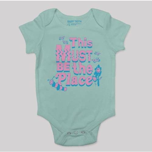 This Must be the Place baby bodysuit// onesie talking heads fans music inspired spring cool babies clothes