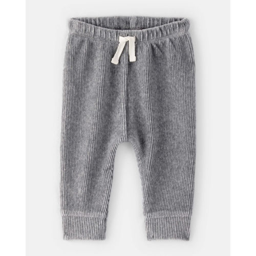 Baby Boy Ribbed Velour Pant - Dark Grey - Carter's | Carter's