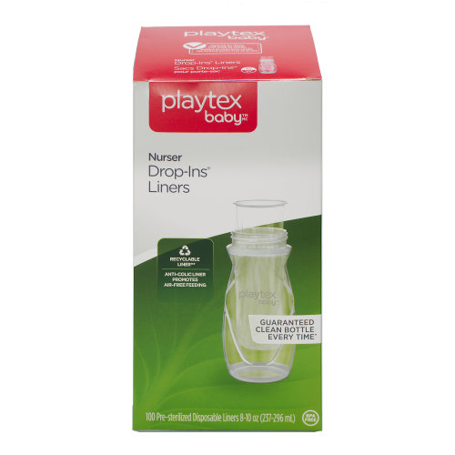 Playtex Baby Drop-Ins New Liners, 8 fl oz, 100 Count