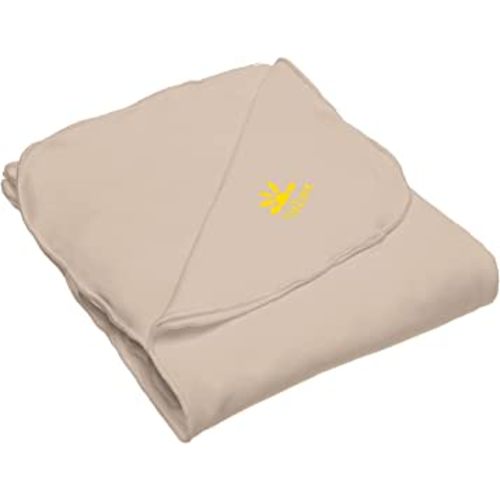 Nozone Baby Blanket, Sun Protective, Soft Rayon from Bamboo, UPF 50+ in Biscotti Beige