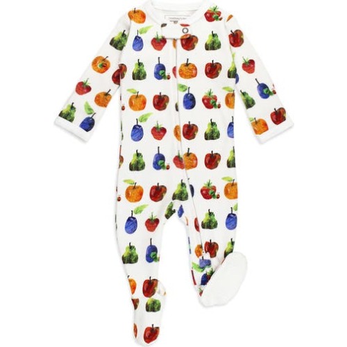 x 'The Very Hungry Caterpillar™' Fitted One-Piece Organic Cotton Footie Pajamas, 0-3m (7-12 lbs)