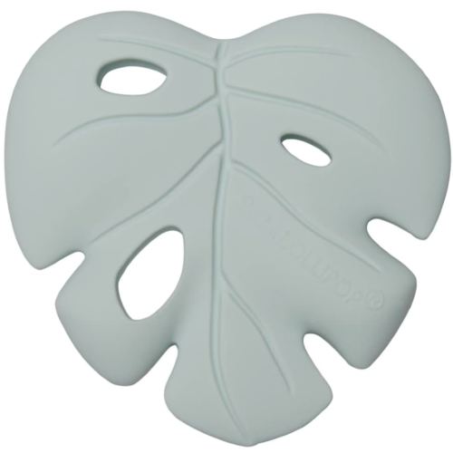 Loulou Lollipop Silicone Teether for Teething Baby Boy and Girl - Monstera Mint