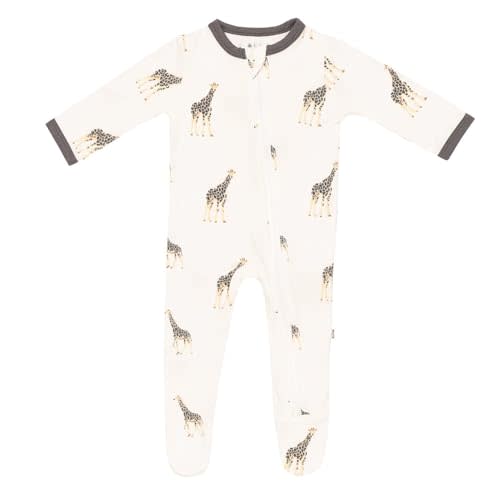 KYTE BABY Unisex Zipper Closure Footies, Rayon Made From Bamboo, 0-24 Months