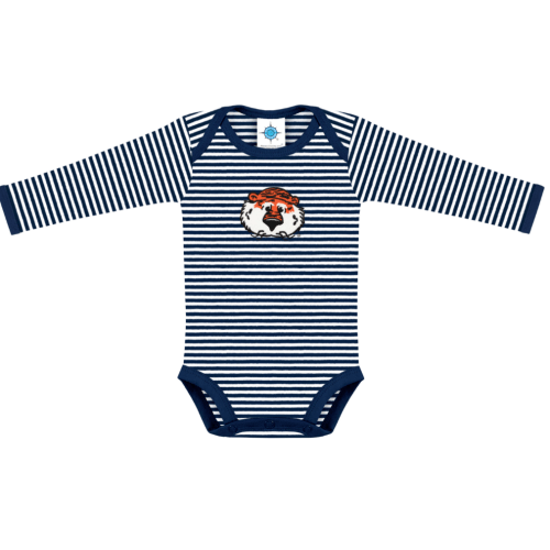 Auburn Tigers Stripe Long Sleeve Bodysuit | College Baby
