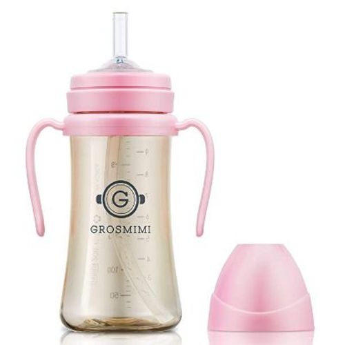 Grosmimi PPSU Straw Cup - 10oz (300ml) Pink 10oz