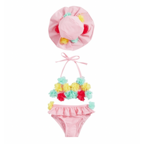 ALOHA Bikini with Sun Hat - Hazel & Bo