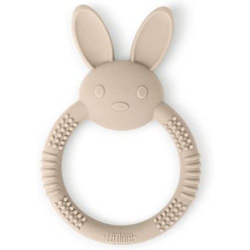 Silicone Baby Bunny Teething Toys - Silicone Teether Toys for Babies 0-6 Months - Cute Animal-Shaped Teething Relief, Easy to Clean Teething Ring - Newborn Essentials Must Have (Bunny/Saddle)