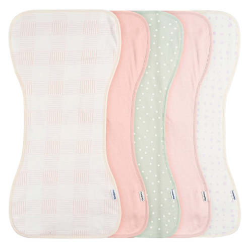 5-Pack Baby Girls Pink Plaid Jersey Burp Cloths – Gerber Childrenswear