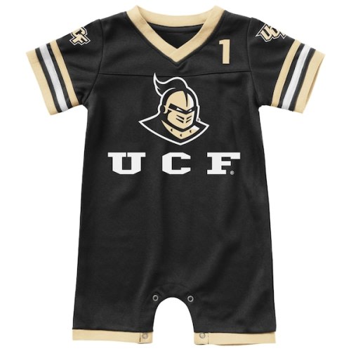 UCF Knights Colosseum Newborn & Infant Bumpo Football Romper - Black