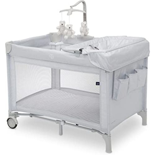 GAP babyGap Deluxe Play Yard, Grey Stripes