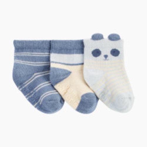 Carter's 3-Pack Socks - Blue Bear, 0-3