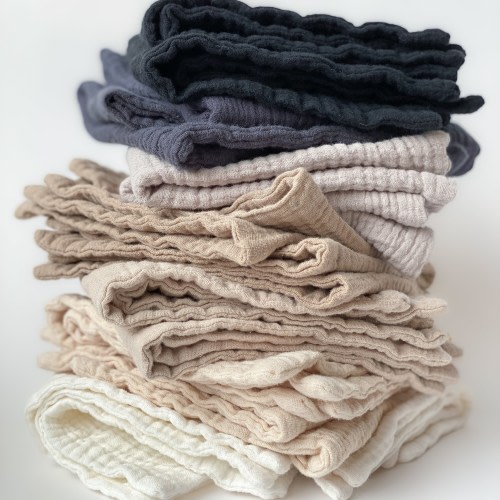 SET OF 2 Large Cotton Muslin Washcloths 12x12 , Baby Washcloths, Soft Wipes, Face Towels, Bath Cloth, Baby Shower Gift, Newborn Baby Gift