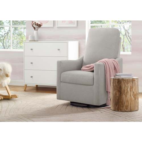 Andie Nursery Glider Swivel Chair with LiveSmart Fabric