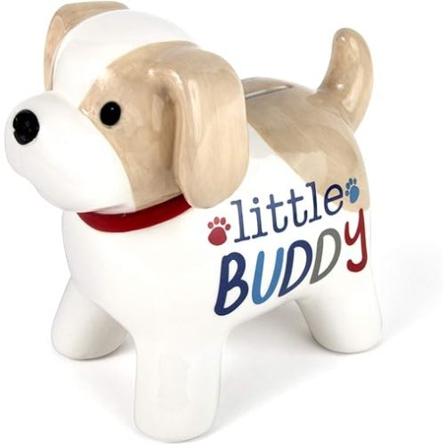 My Baby’s First Bank Piggy Bank – Ceramic Animal Bank and Nursery Piggy Bank for Baby Boys, Girls, Toddlers, and Kids (Puppy)