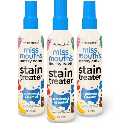 Miss Mouth's Messy Eater Stain Treater Spray - 4oz Stain Remover - & Baby Essentials - No Dry Cleaning Food, Grease, Coffee Off Laundry, Underwear, Fabric
