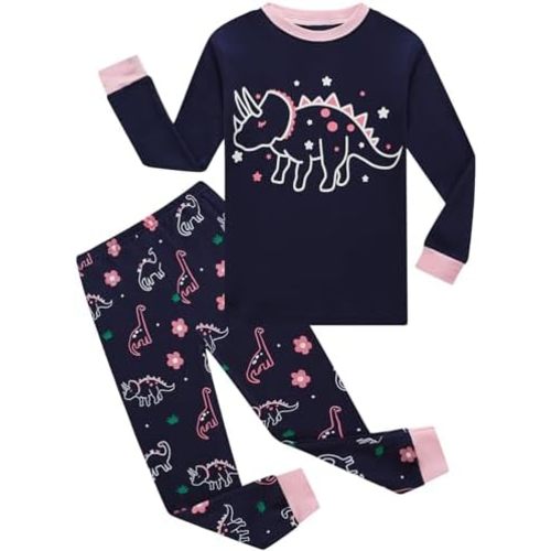 Little Girls Pajamas Sets Toddler Girls Cotton Pjs Sleepwear Sets