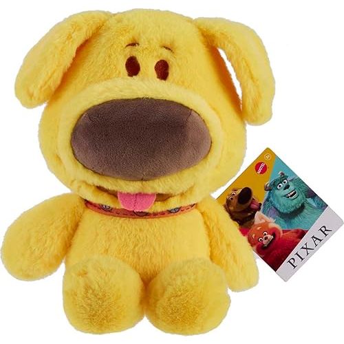 Mattel Disney and Pixar Up Plush Toy, Dug Dog Stuffed Animal, 10-inch Soft Doll Inspired by Fan-Favorite Movie Character