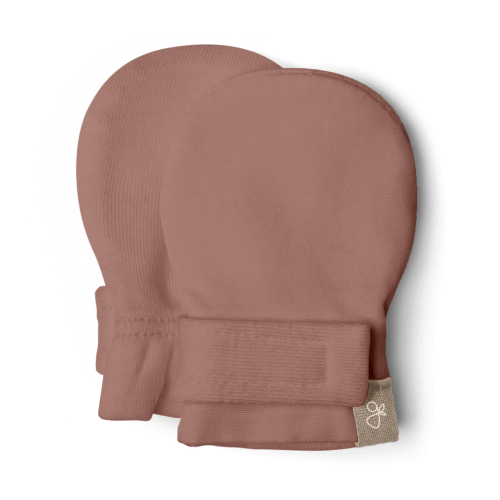 Goumi Organic Baby Mittens – Stay-On Anti-Scratch Protection & Adjustable Fit - No Flips