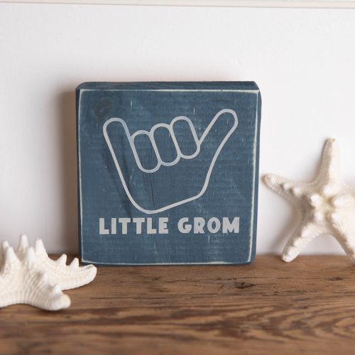 Little Grom Coastal Nursery Wall Wood Sign Baby Boy or Girl - Etsy