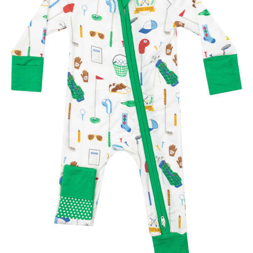 2-Way Zip Romper, Golf Club