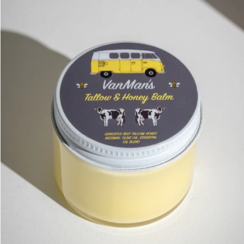 Honey & Grass Fed Beef Tallow Balm for Skin - VanMan