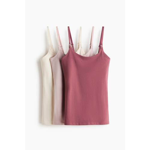 MAMA 3-PACK NURSING CAMISOLE TOPS