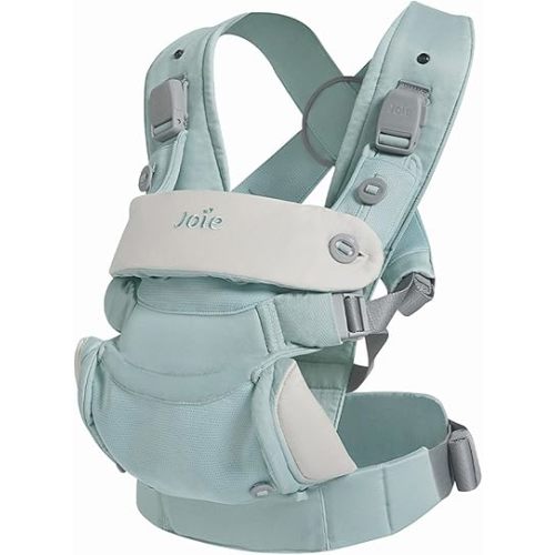 Joie Savvy lite 3-in-1 Baby Carrier – Lightweight, Ergonomic Baby Carrier with 3 Carry Positions, Padded Straps, and Lumbar Support (Mineral)