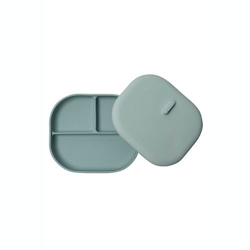 Loulou Lollipop® Divided Plate with Lid - Blue, Blush, or Sage