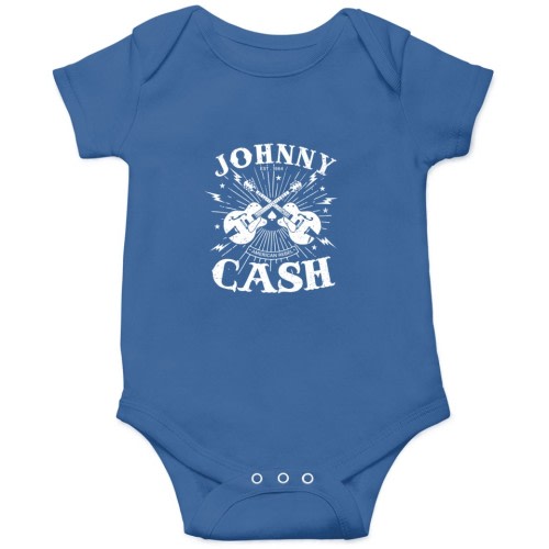 Johnny Cash Gift, Johnny Cash Onesies, Country Music Onesies Kids's Short Sleeve Onesie 12M Royal sold by Greeting Rubina | SKU 558924009 | Printerval