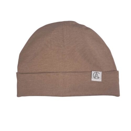 Satin Lined Jersey Beanie-Light Cocoa – Aarin & Co.
