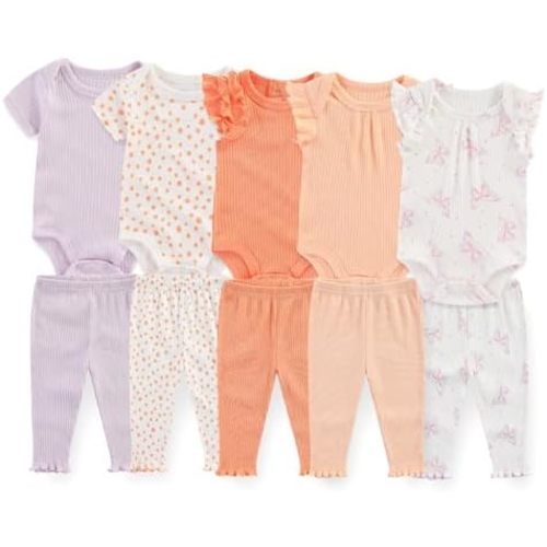 Unisex Baby Boy Girl Pants Sets 10 pack Cotton Casual New born Clothes Comfort Infant Outfit