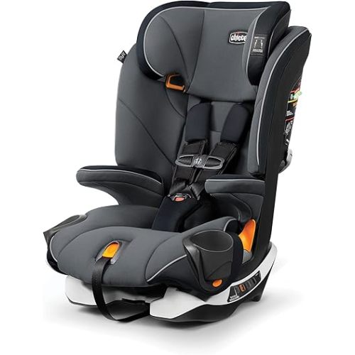 Chicco MyFit Harness + Booster Car Seat, 5-Point Harness and High Back Seat, For children 25-100 lbs. | Fathom/Grey/Blue
