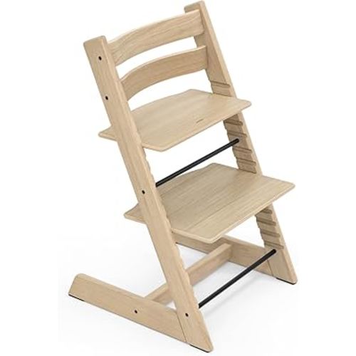 Tripp Trapp Chair from Stokke, Oak Natural - Adjustable, Convertible Chair for Toddlers, Children & Adults - Comfortable & Ergonomic - Made with Oak Wood