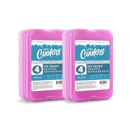 Cool Coolers by Fit + Fresh Slim Compact Reusable XL Ice Pack, Perfect for Lunch Boxes, Coolers, and Beach Bags