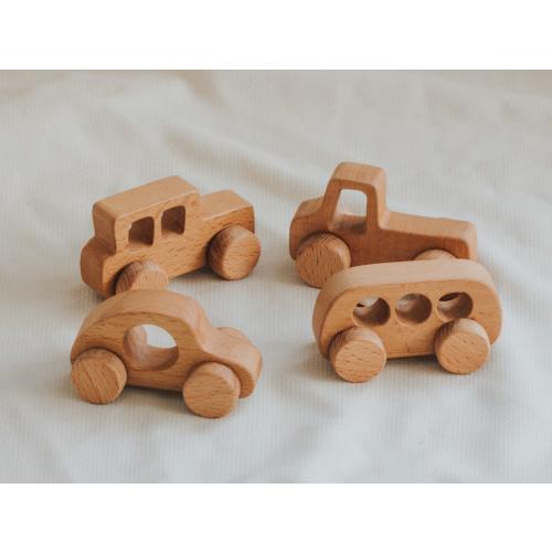 Handmade Wooden Toy Cars Set for Toddlers | Eco-Friendly & Safe | Perfect Gift for Little Car Lovers