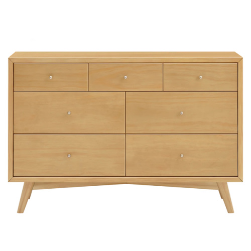Palma 7 Drawer Double Dresser | Mid-Century Modern Dresser – Babyletto