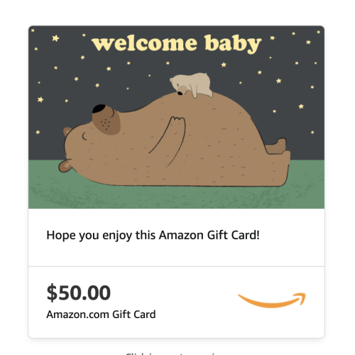 Amazon.com: Amazon eGift Card - Cub on Tummy: Gift Cards