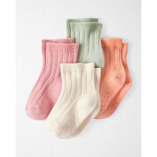 Baby 4-Pack No-Slip Socks Made with Organic Cotton - Little Planet | Carter's