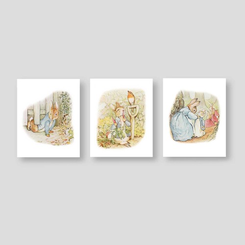 PETER RABBIT Nursery Wall Art Peter Rabbit Prints Beatrix Potter Baby Shower Peter Rabbit Gifts Gallery Wall Prints (PR001)
