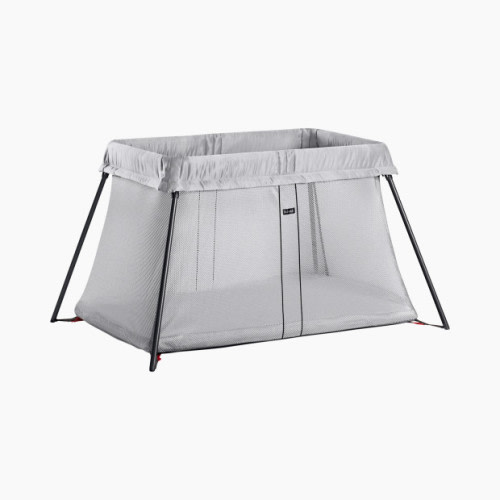 Babybjörn Travel Crib & Organic Sheet Bundle - Silver