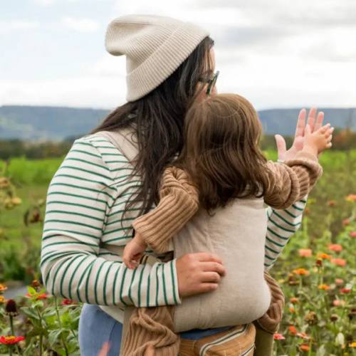 Tan Buckle Baby Carrier | Ergonomic Soft Structured Carrier
