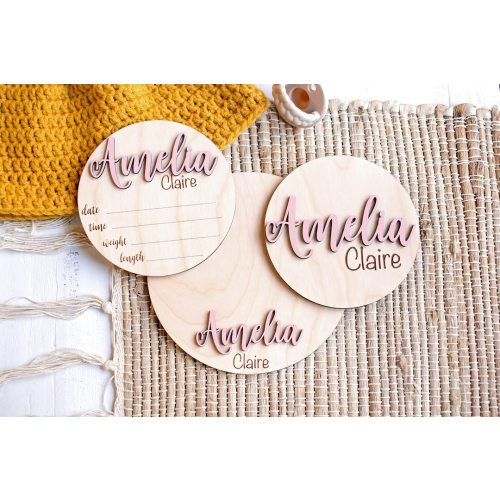 Wooden Birth Announcement Sign Baby Announcement Sign Hospital Footprint Sign Footprint ready baby name sign birth announcement stat sign